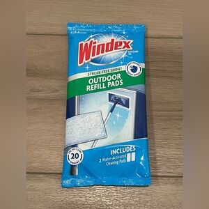 Windex Outdoor All-In-One REFILL PADS 1 Package of 2 Refills | New Sealed